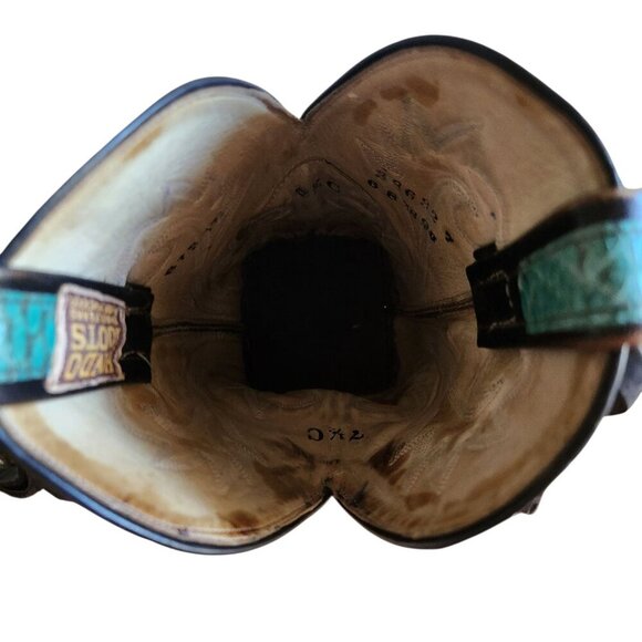 Vintage Southwestern Hondo Western Cowboy Concho Turquoise Boot Bottle Holder - Picture 9 of 10